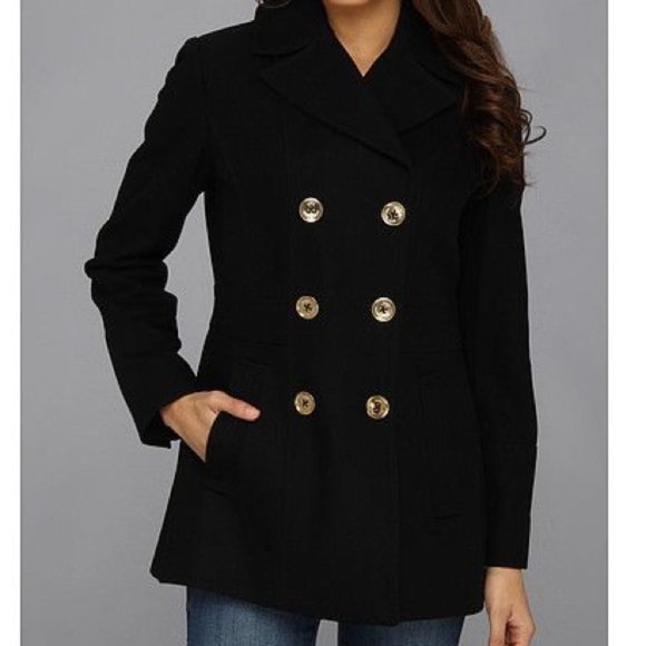 MICHAEL Michael Kors Jackets & Blazers - MICHAEL Michael Kors Black Coat w/ gold buttons - 14